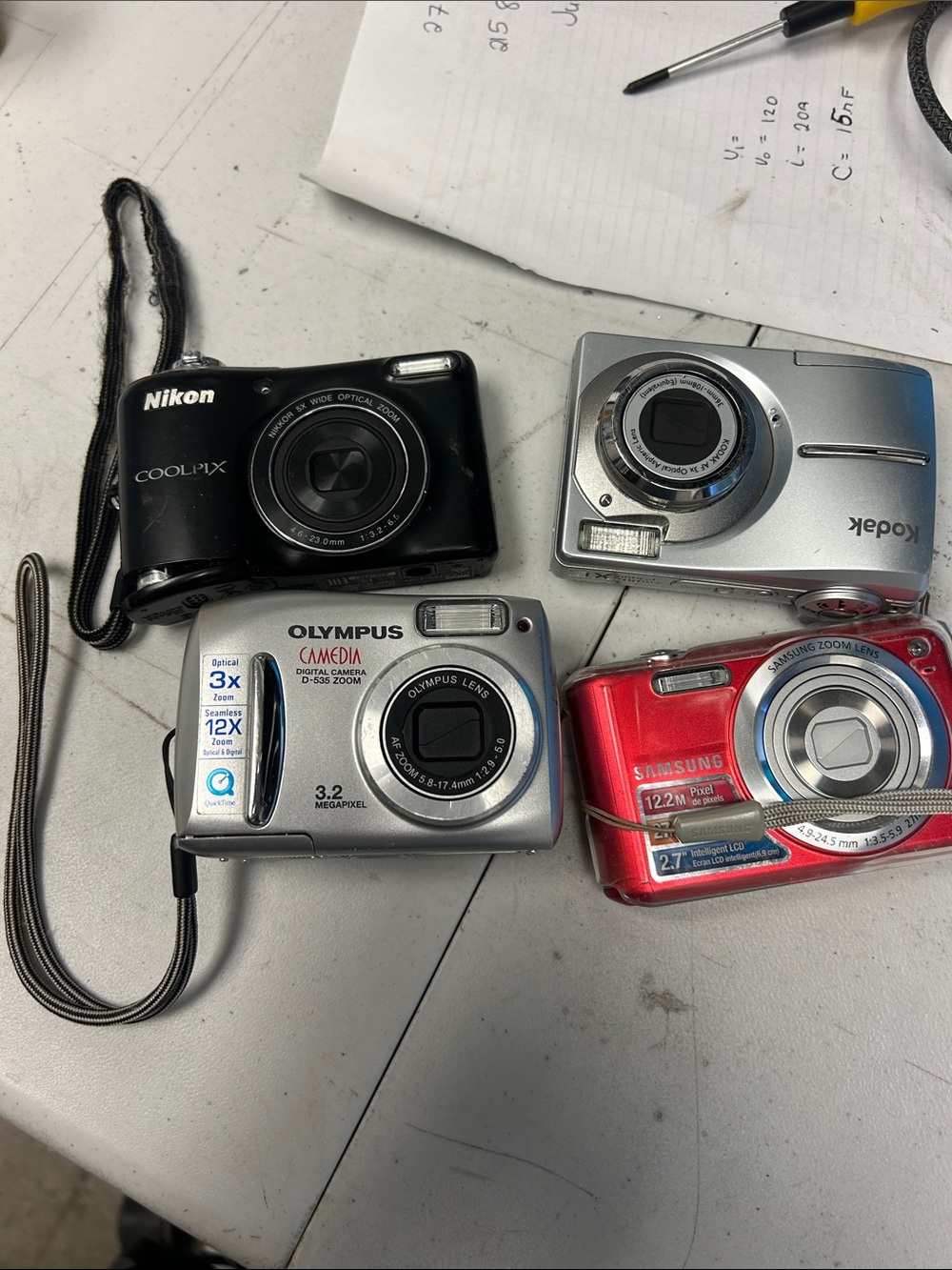 Lot sale As Is for parts Digital Cameras
